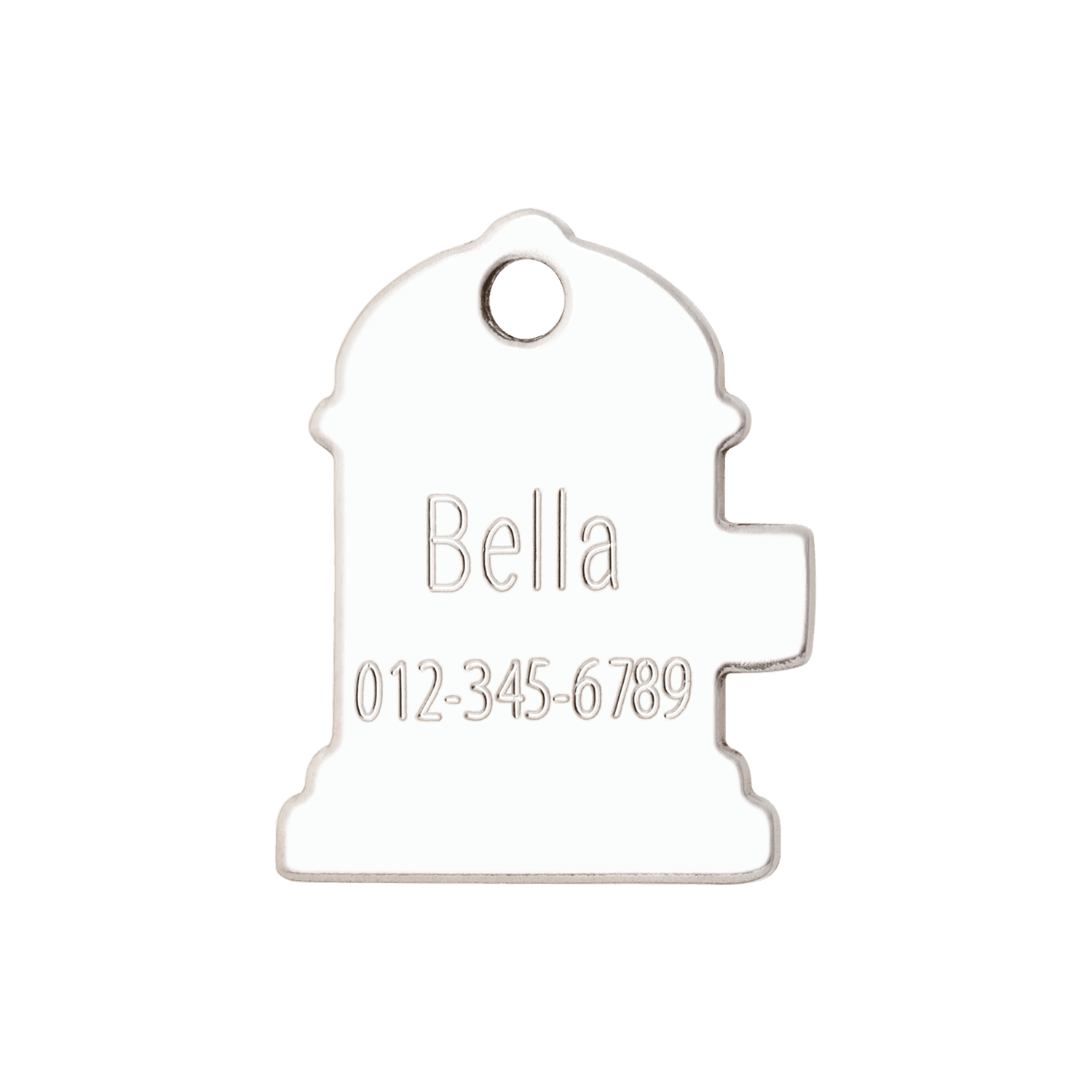  Red Dingo Stainless Steel Engraved Dog Tag Fire Hydrant