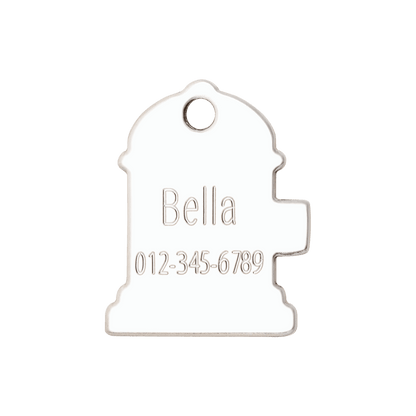  Red Dingo Stainless Steel Engraved Dog Tag Fire Hydrant