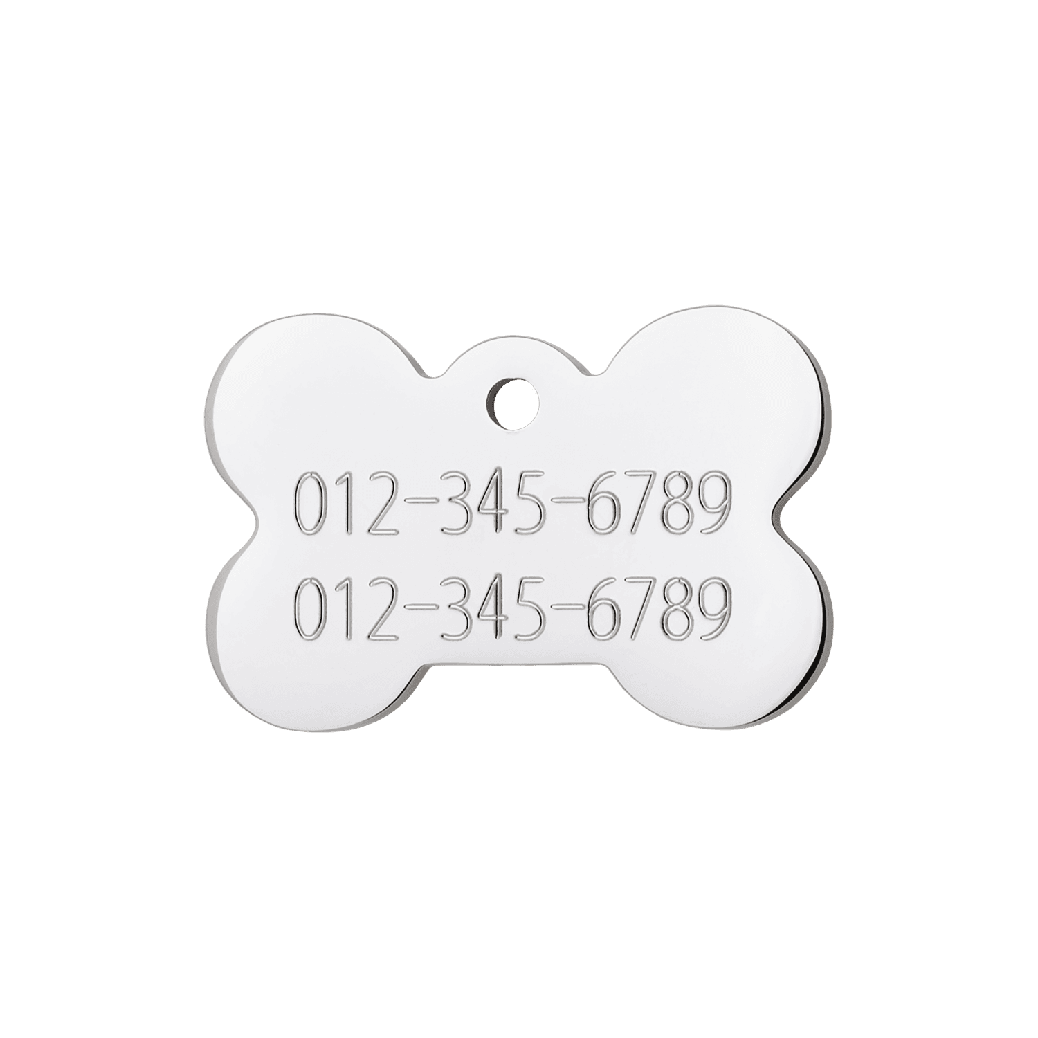  Red Dingo Diamante Engraved Dog Tag Bone