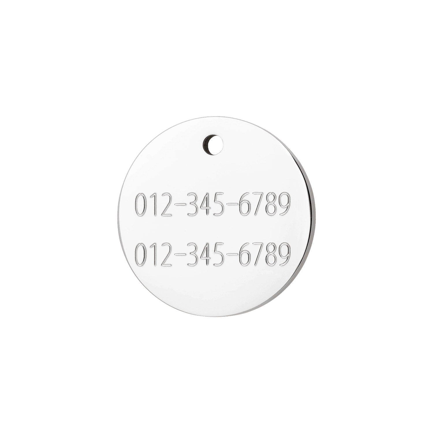  Red Dingo Diamante Paw Engraved Dog Tag Circle