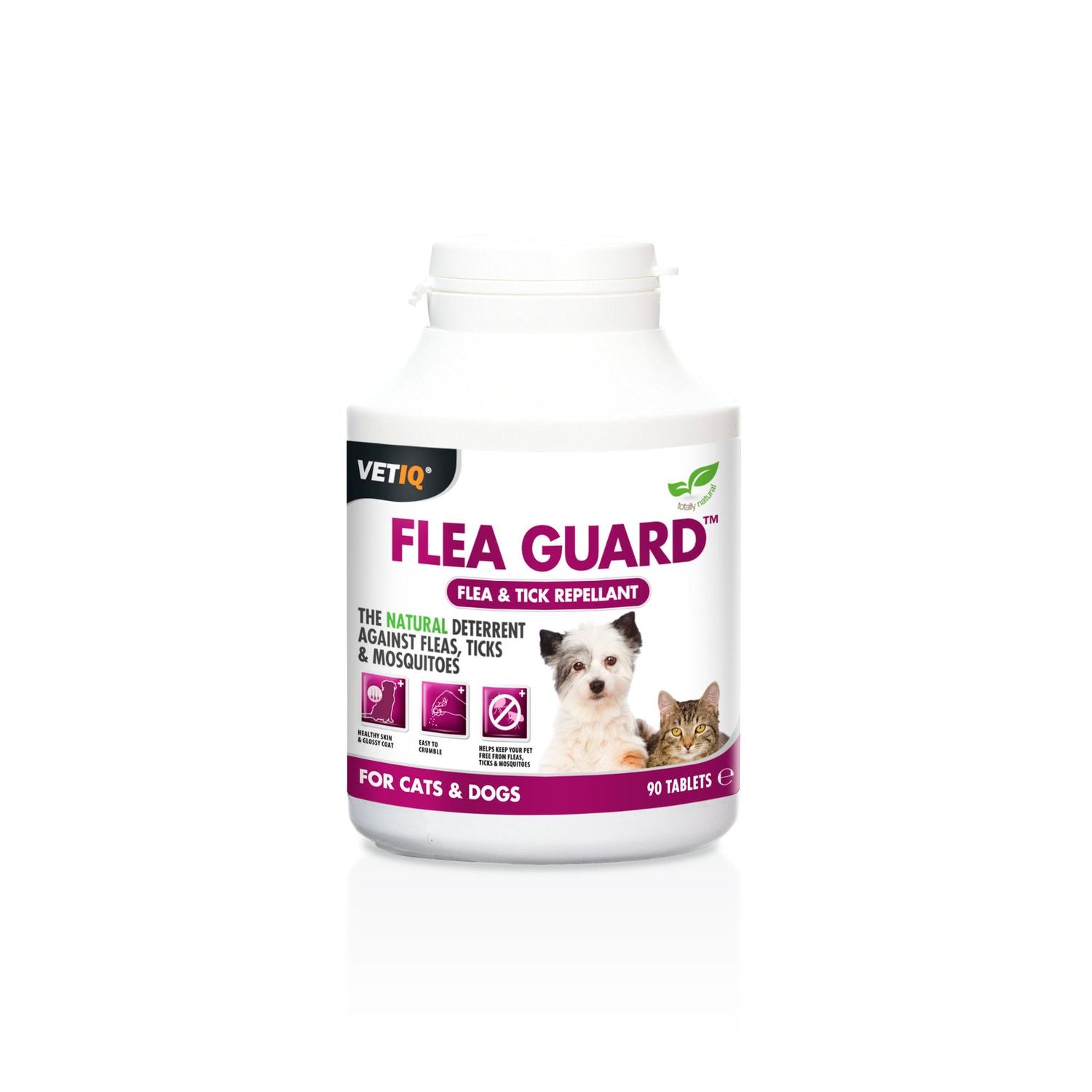  VetIQ Flea Guard Natural Flea Repellent For Cats & Dogs 90 Tablets