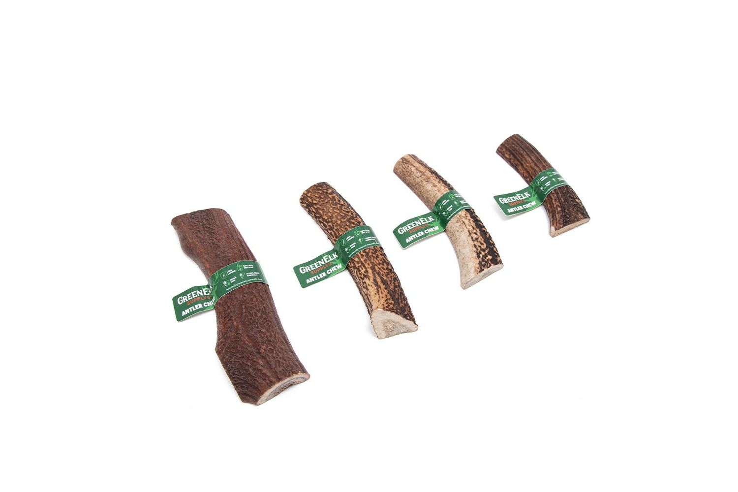  Green Elk Split Antler