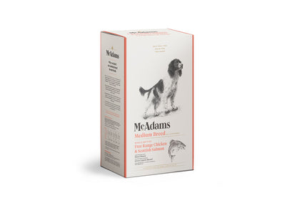  McAdams Free Range Chicken & Salmon Medium Breed Dry Dog Food