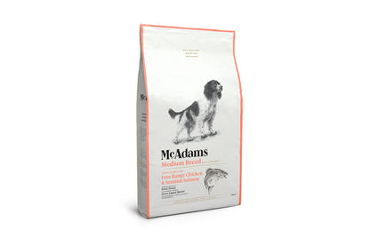  McAdams Free Range Chicken & Salmon Medium Breed Dry Dog Food