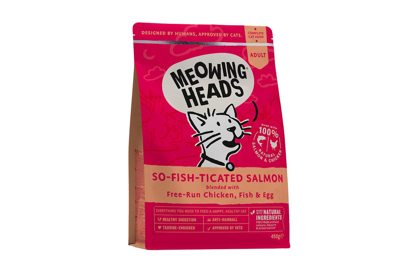  Meowing Heads So-fish-ticated Salmon Dry Cat Food