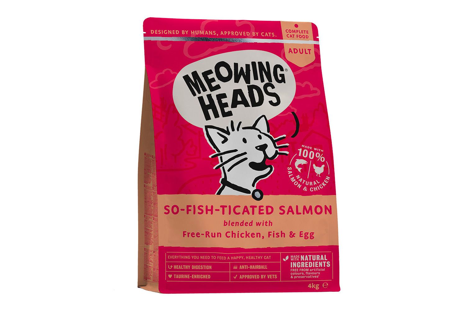  Meowing Heads So-fish-ticated Salmon Dry Cat Food