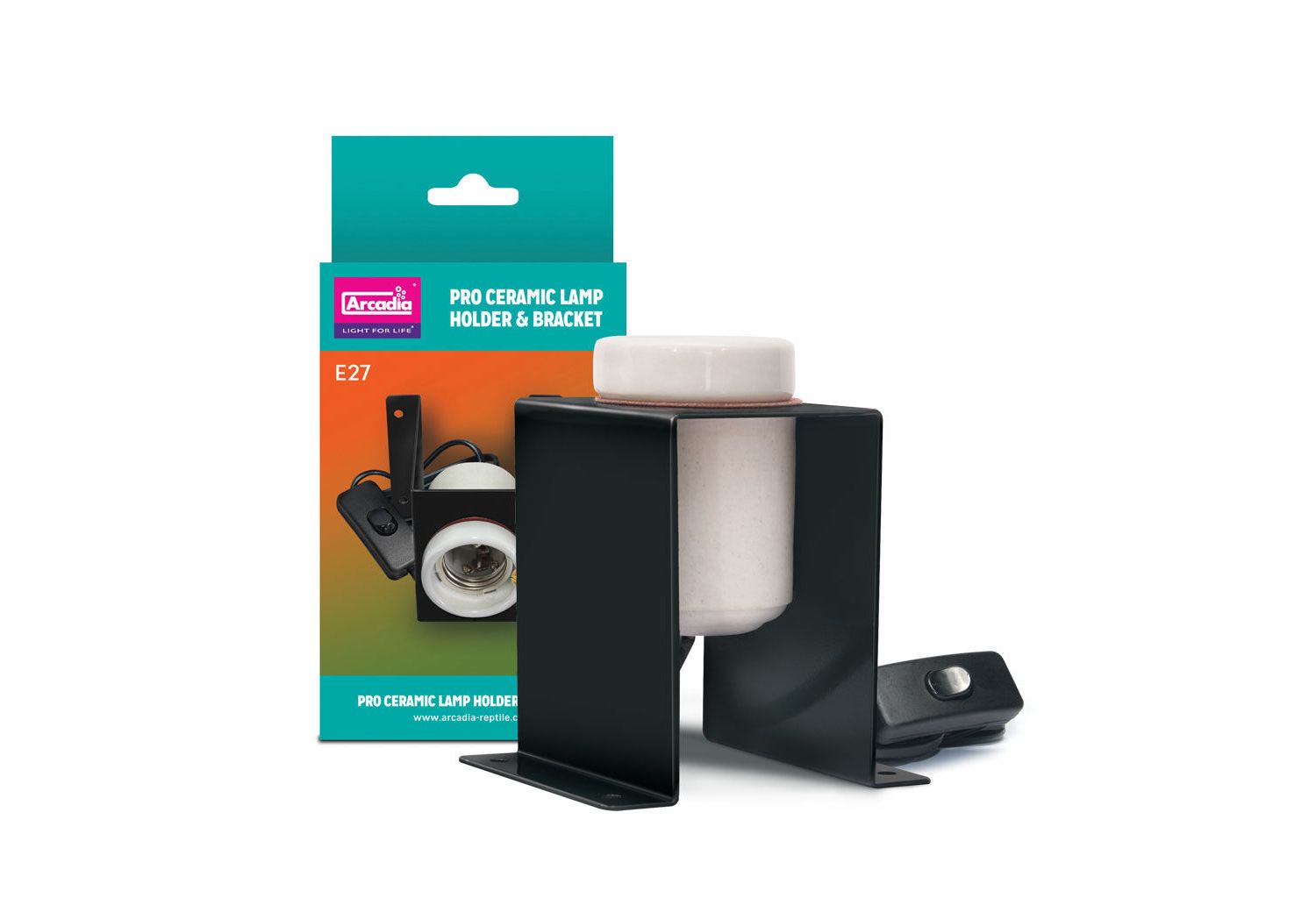  Arcadia Ceramic Lamp Holder Plus Bracket Pro