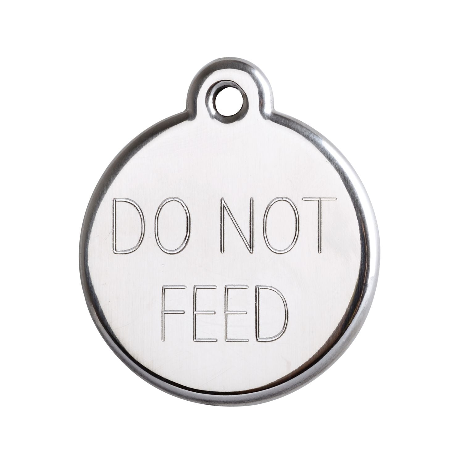  Red Dingo Stainless Steel Engraved Dog Tag Bone In Bowl Pink