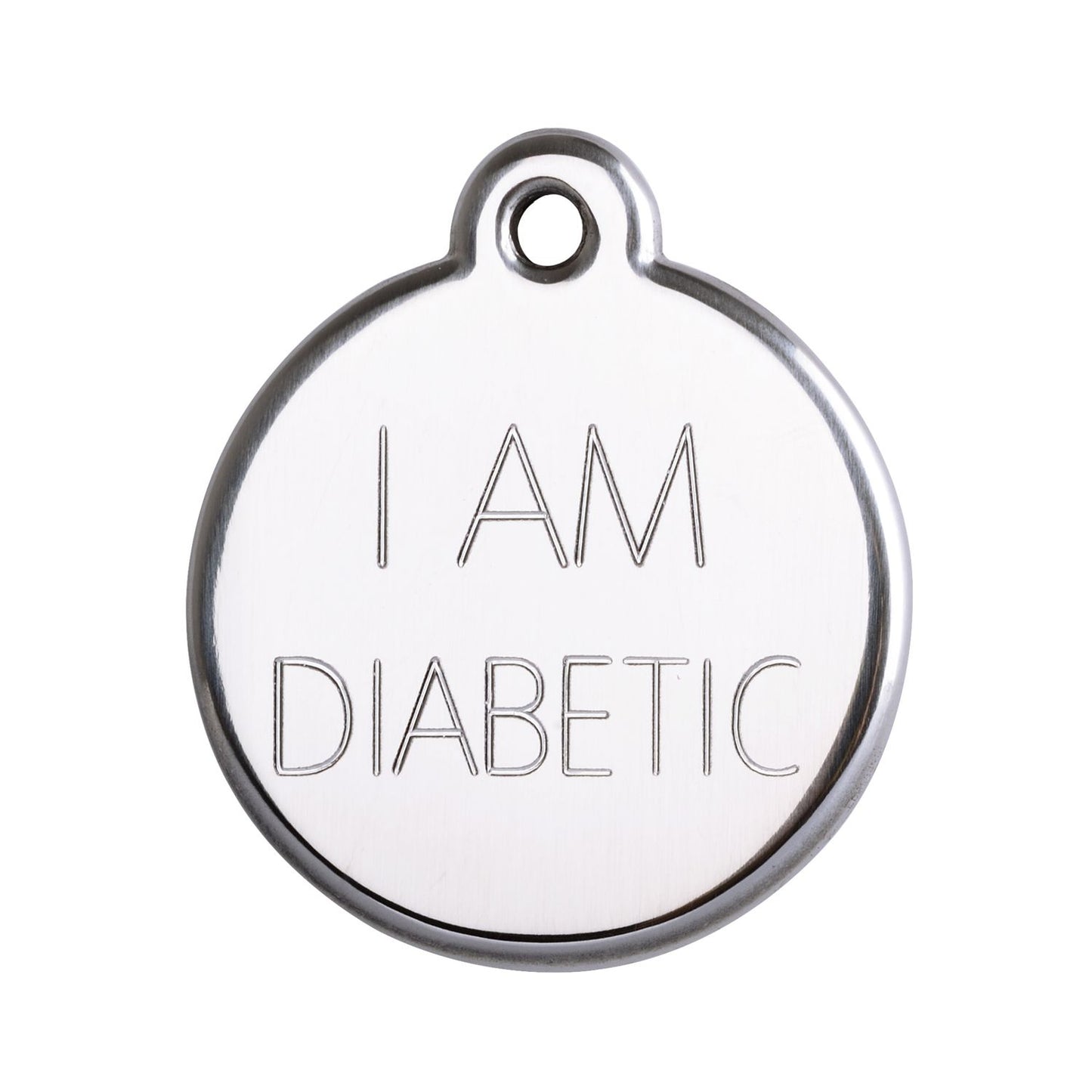  Red Dingo Stainless Steel Engraved Cat Tag Mouse Light Blue