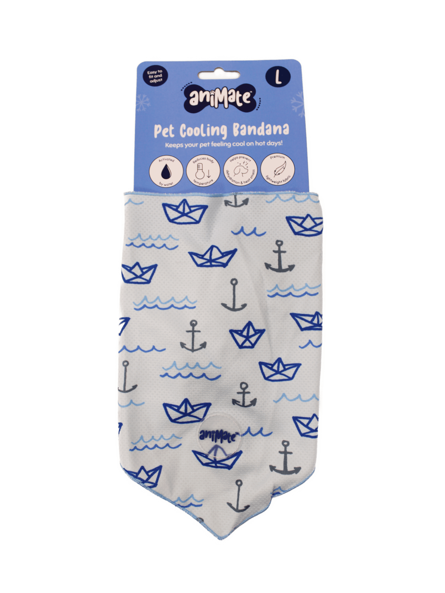  Animate Pet Cooling Bandana - Anchor
