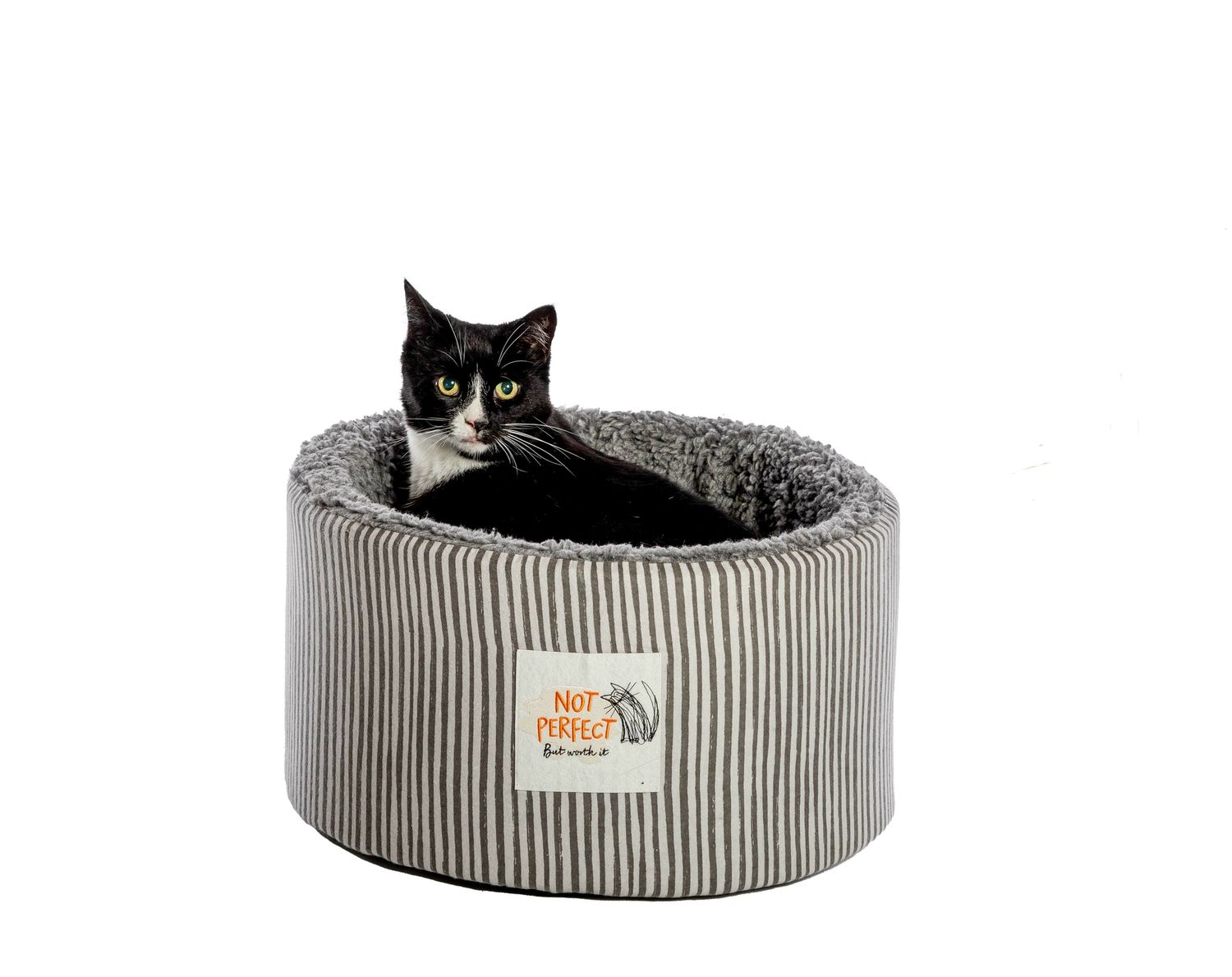  Battersea Snuggly Stripes Cat Cosy Bed
