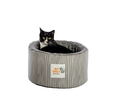  Battersea Snuggly Stripes Cat Cosy Bed