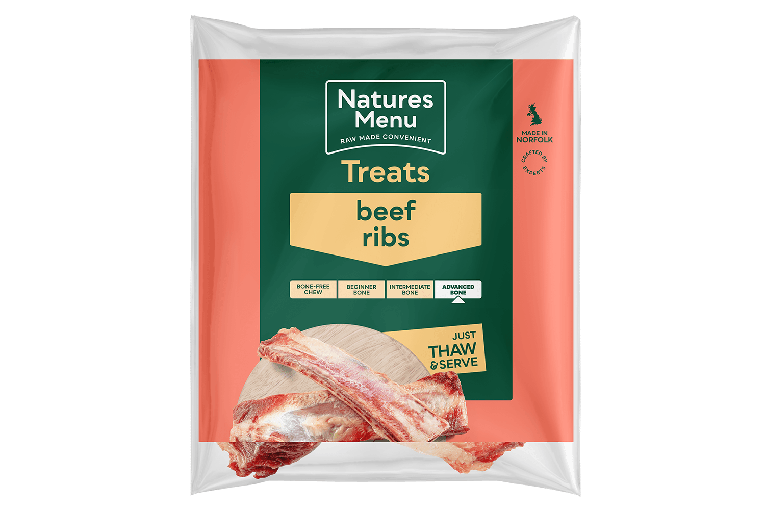  Natures Menu Beef Rib Natural Raw Dog Treats