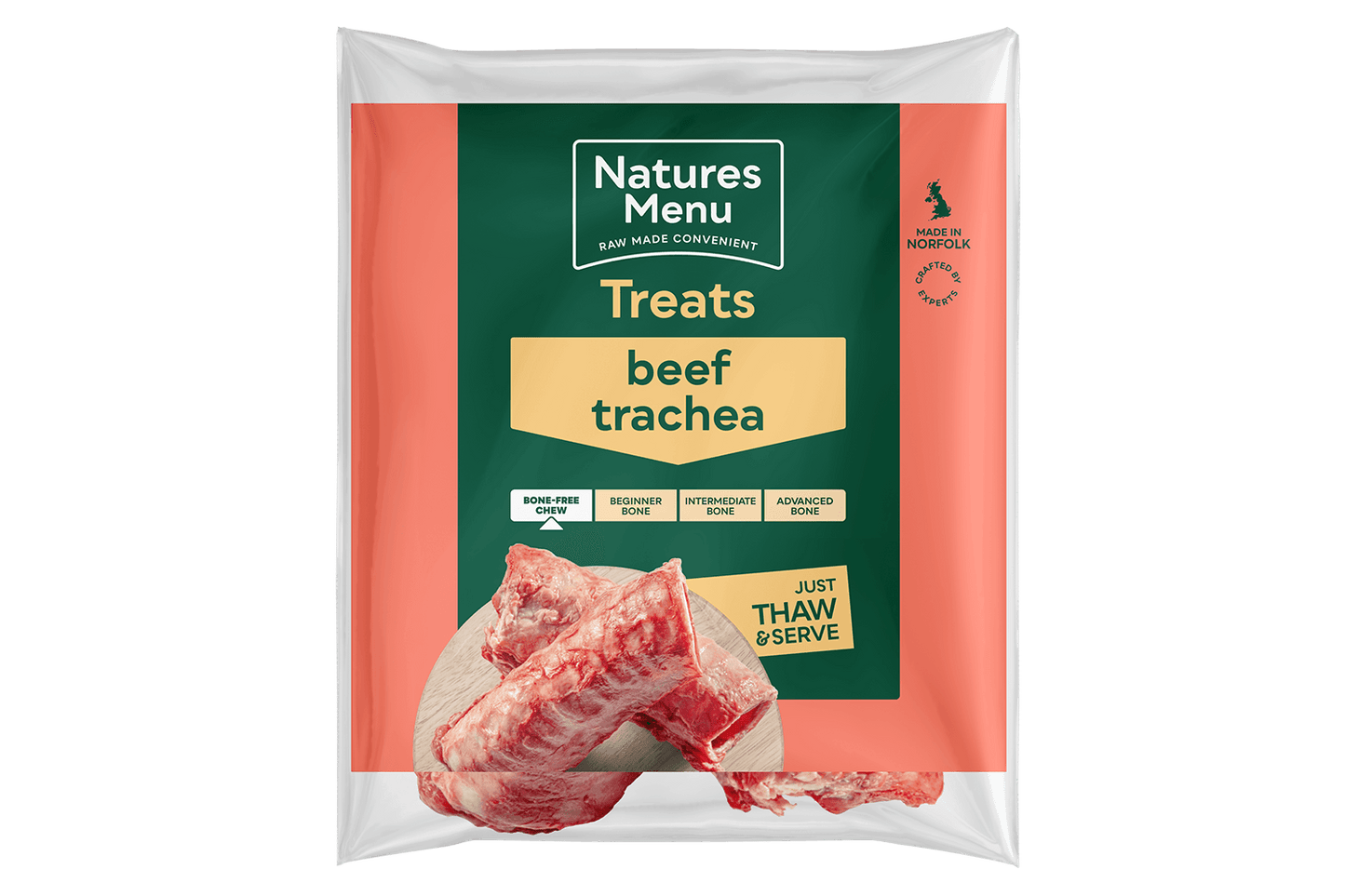  Natures Menu Beef Trachea Natural Raw Dog Treat