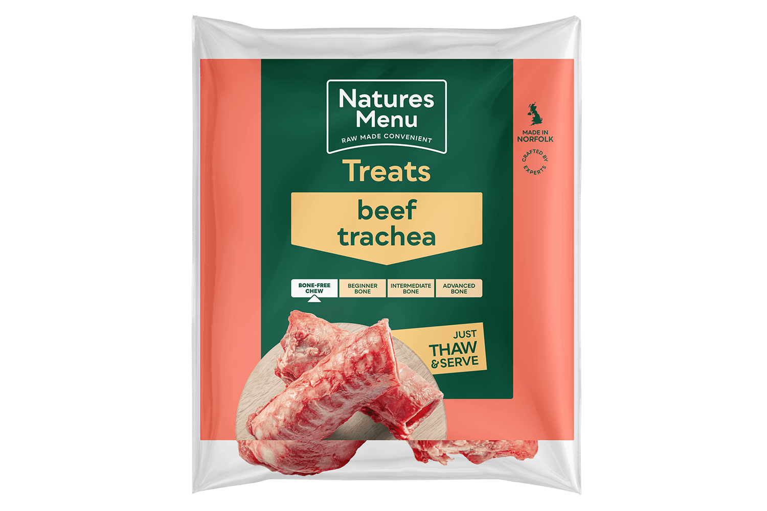  Natures Menu Beef Trachea Natural Raw Dog Treat