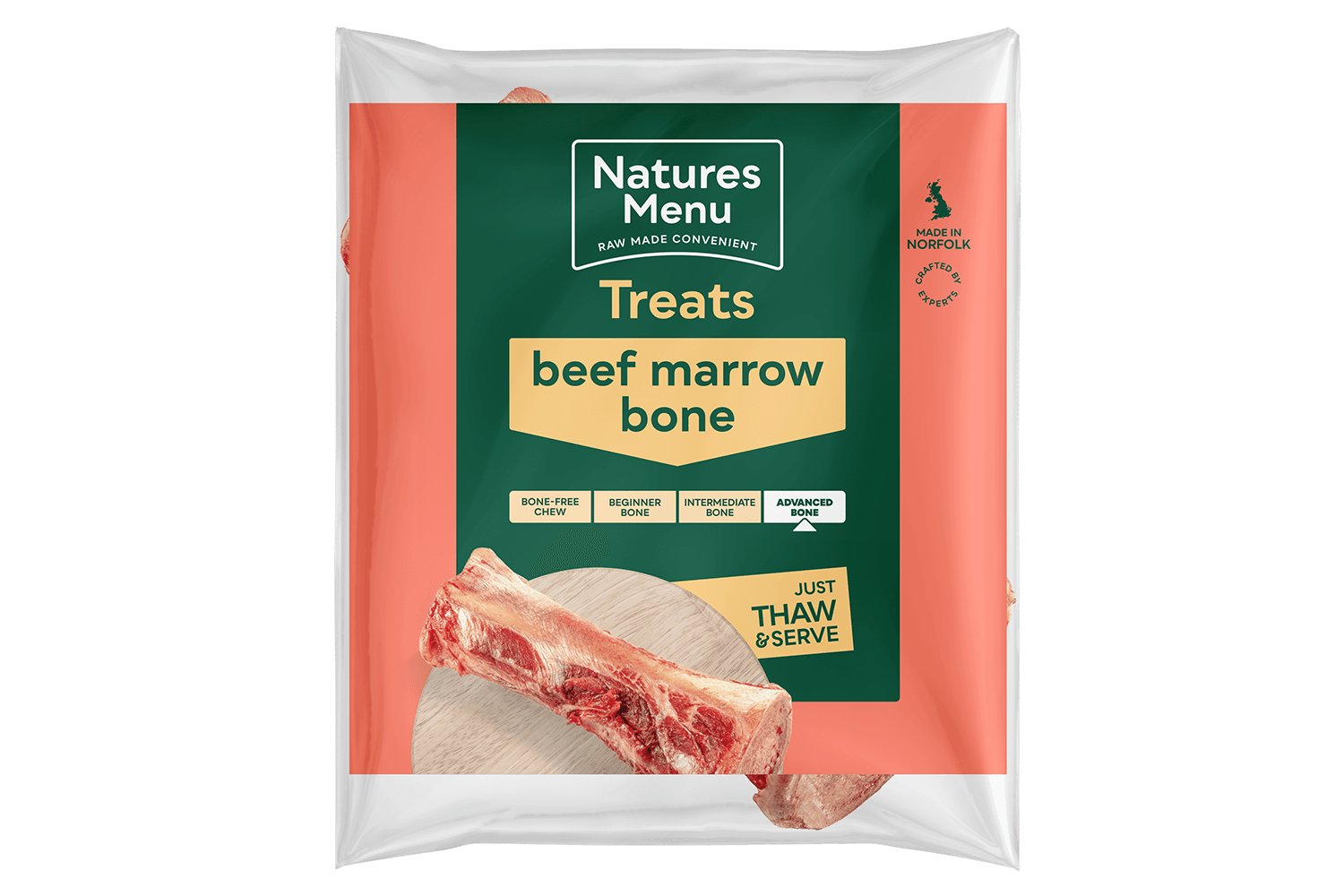  Natures Menu Beef Marrowbone Natural Raw Dog Treat