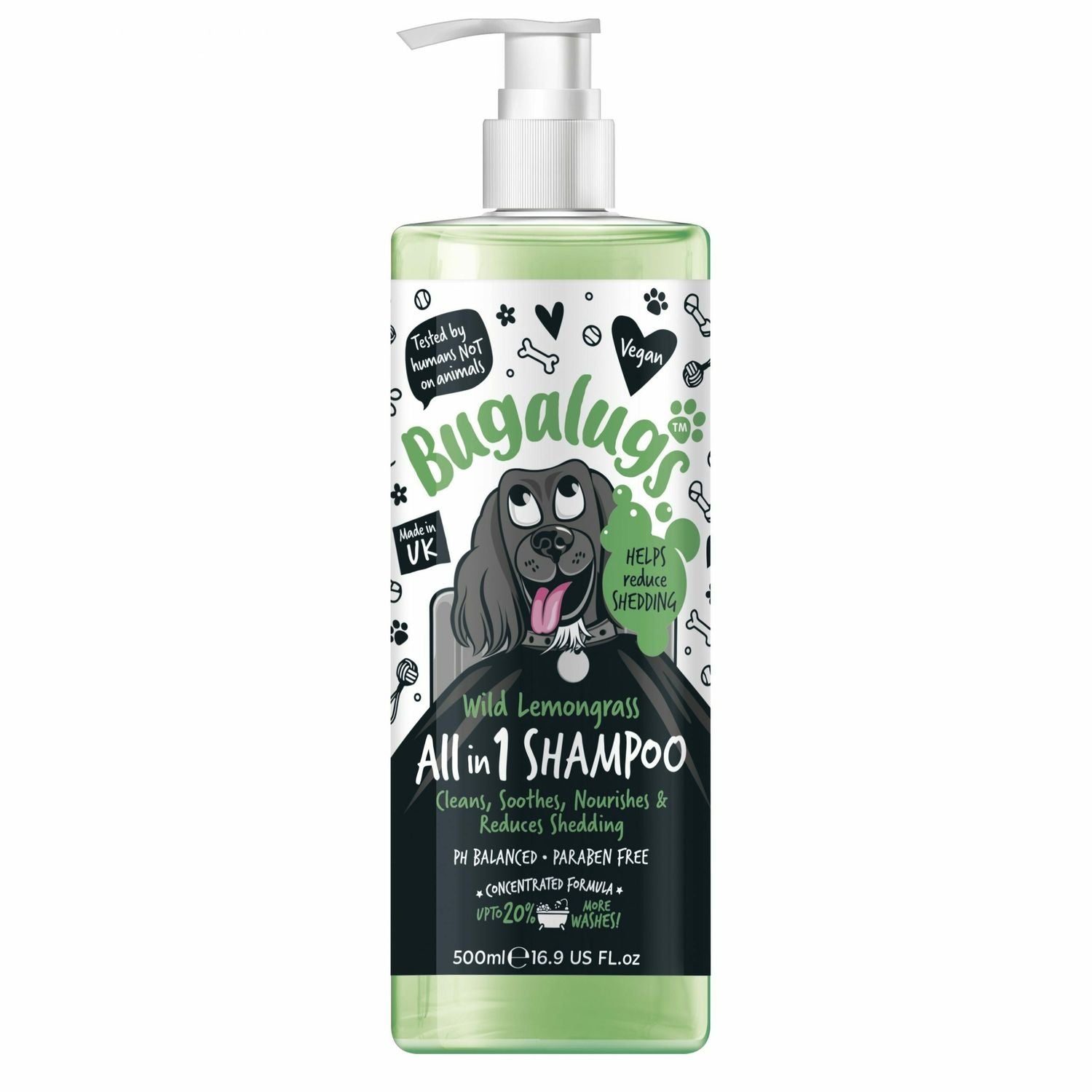 Bugalugs Wild Lemongrass Shampoo 500ml