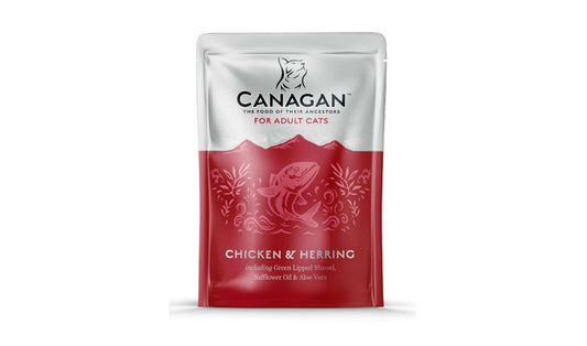  8 X 85g Canagan Chicken & Herring Wet Cat Food Pouches