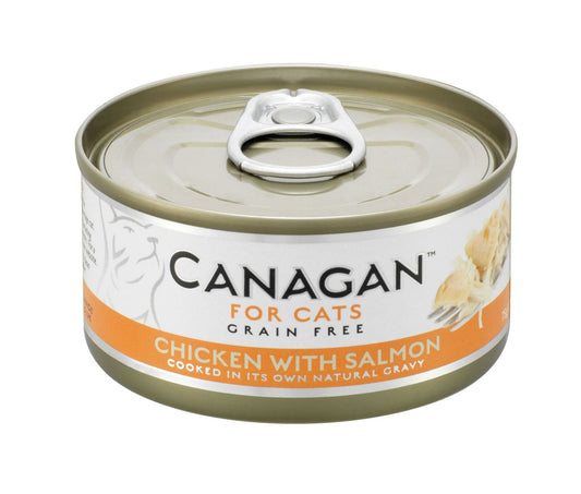  12 X 75g Canagan Chicken With Salmon Grain-Free Cat Food