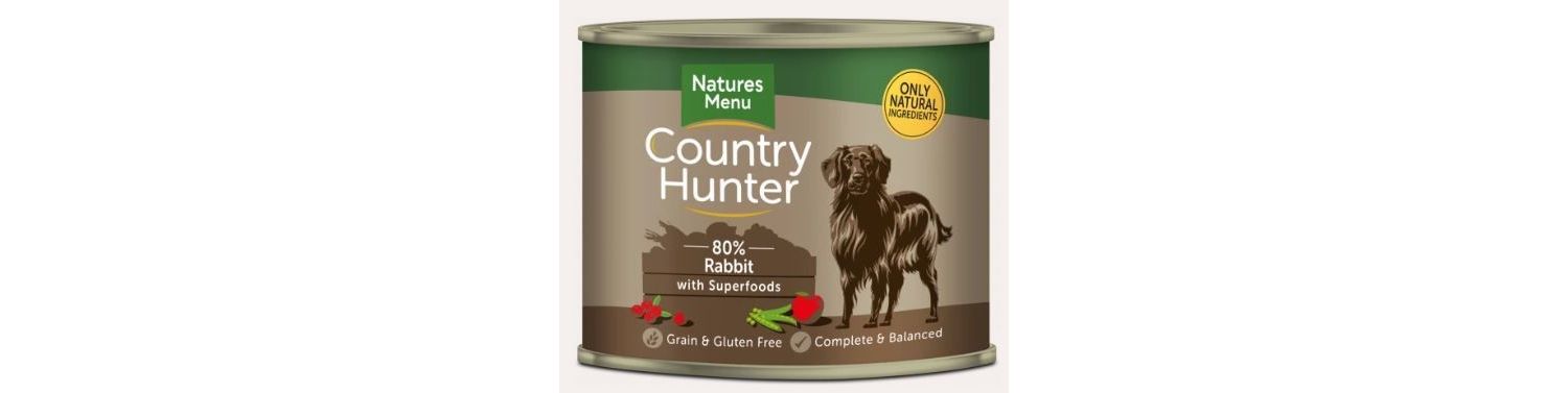  Country Hunter Full Flavoured Rabbit Wet Dog Food Can