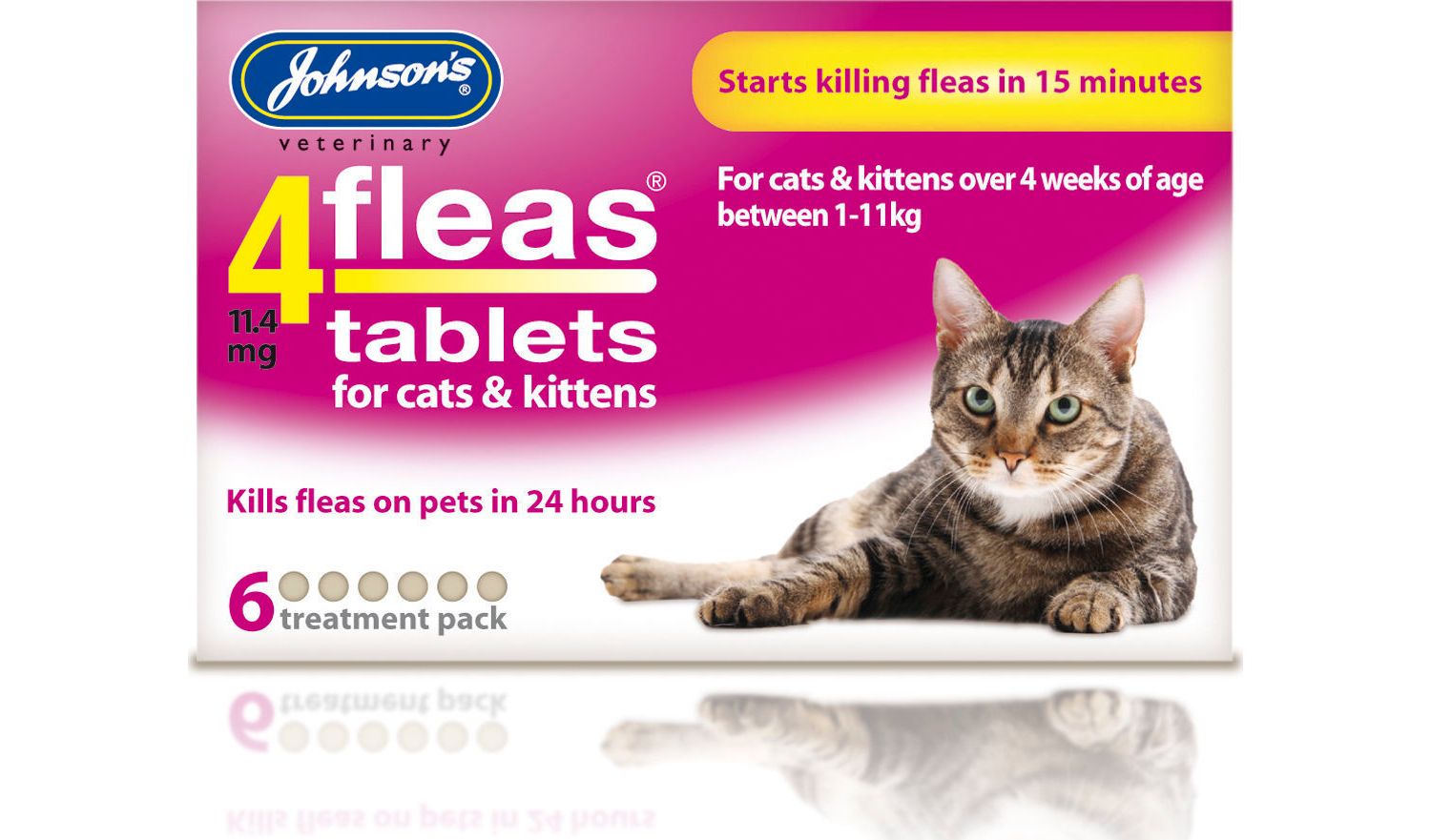  Johnson's 4fleas Tablets - Cats And Kittens - 6 Treatments