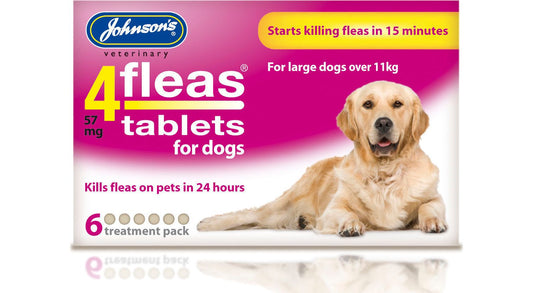  Johnson's 4fleas Tablets For Dogs - Over 11kg - 6 Treatments