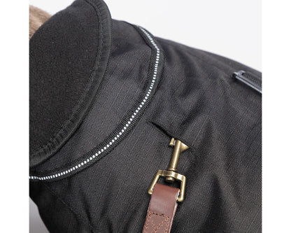  Danish Design 2 In 1 Ultimate Waterproof Harness Dog Coat Black