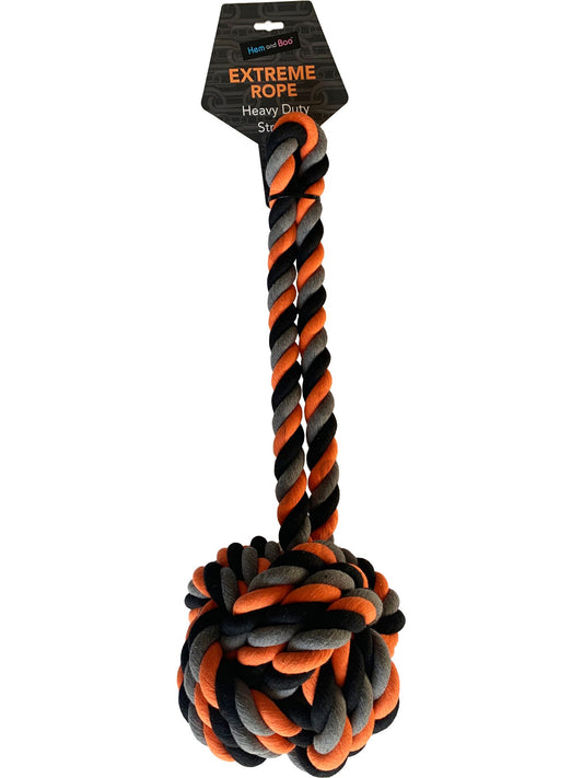  Hem & Boo Extreme Rope Ball Heavy Duty Dog Toy