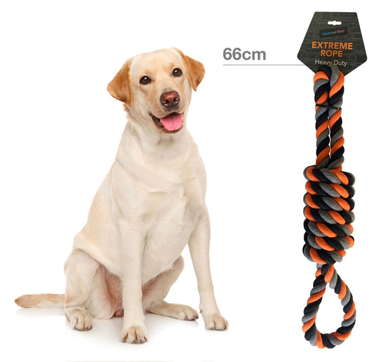  Hem & Boo Extreme Rope Double Loop Heavy Duty Dog Toy