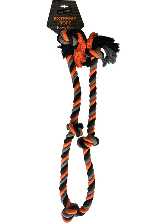  Hem & Boo Extreme Rope With Knots 180cm Heavy Duty Dog Toy