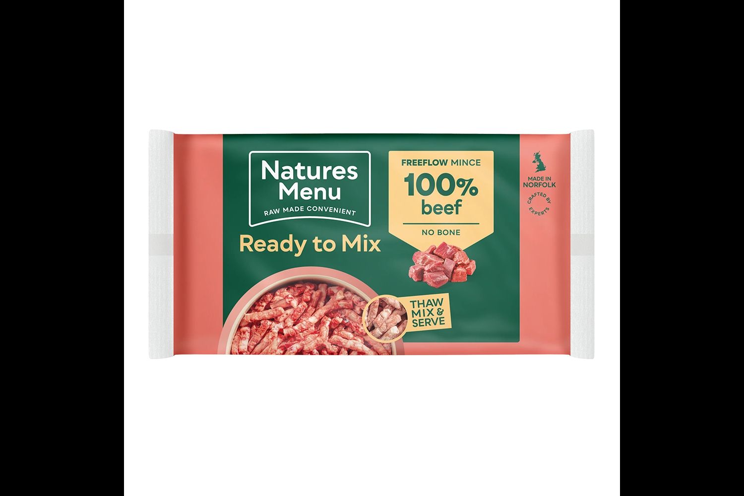  Natures Menu Free Flow Beef Raw Mince For Dogs