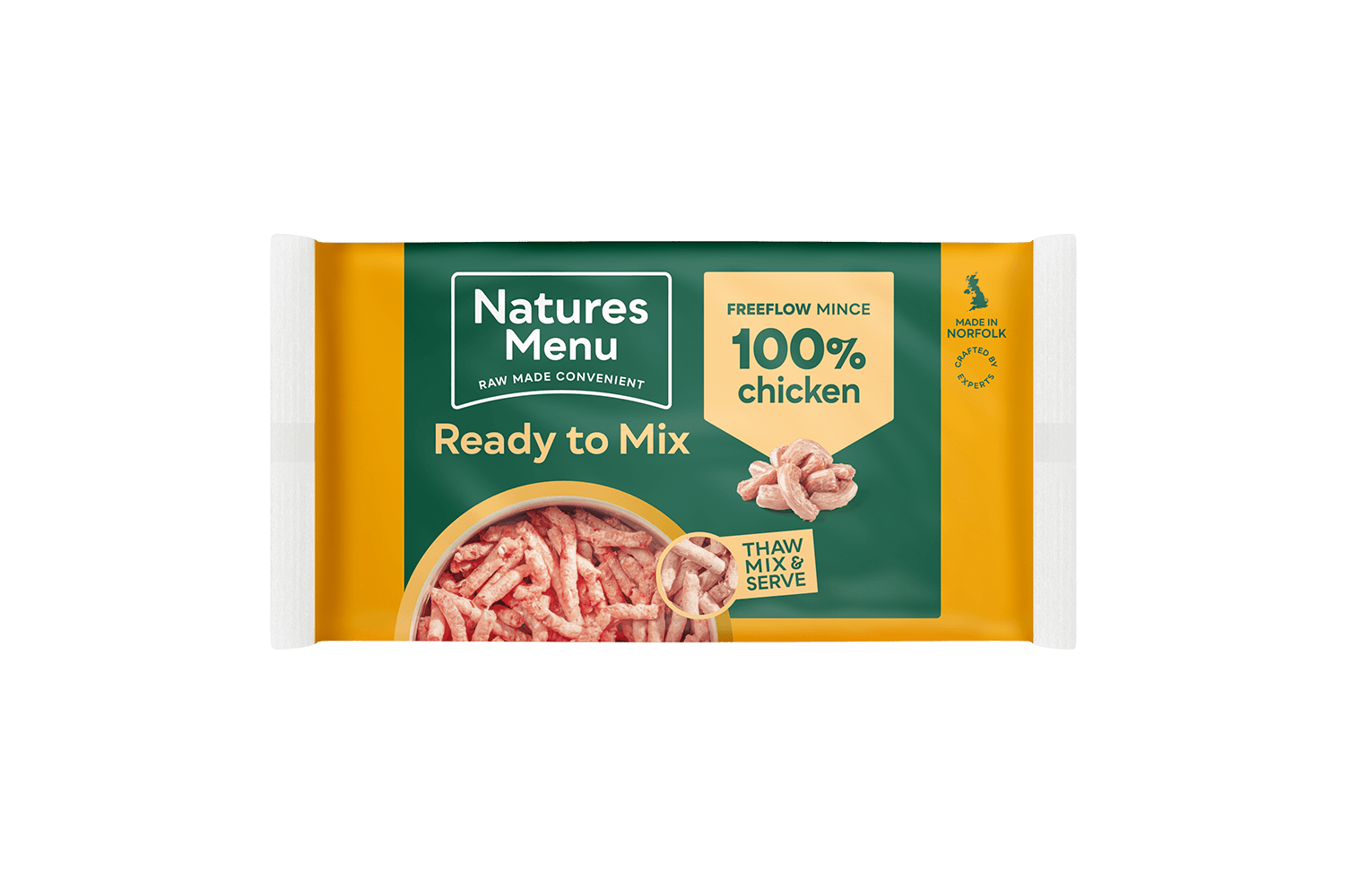  Natures Menu Free Flow Raw Chicken Mince For Dogs