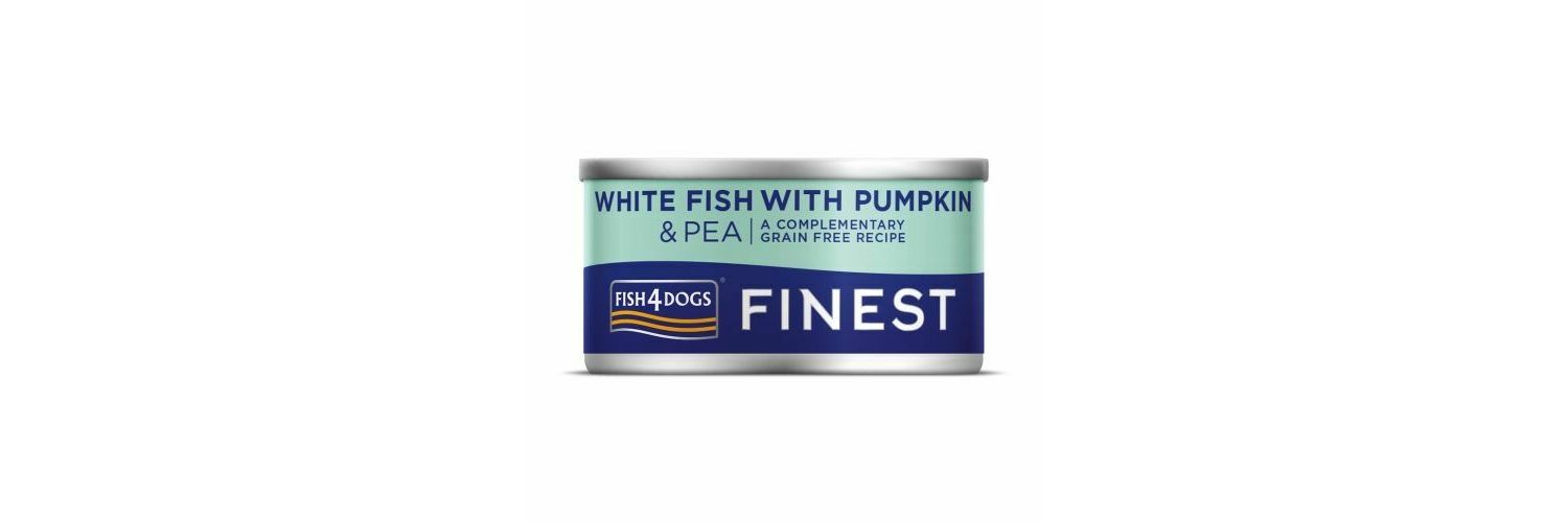  Fish4Dogs Finest White Fish With Pumpkin & Pea Wet Dog Food