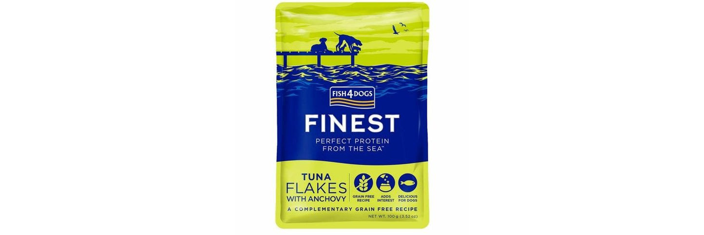  Fish4Dogs Finest Tuna Flakes With Anchovy Wet Dog Food