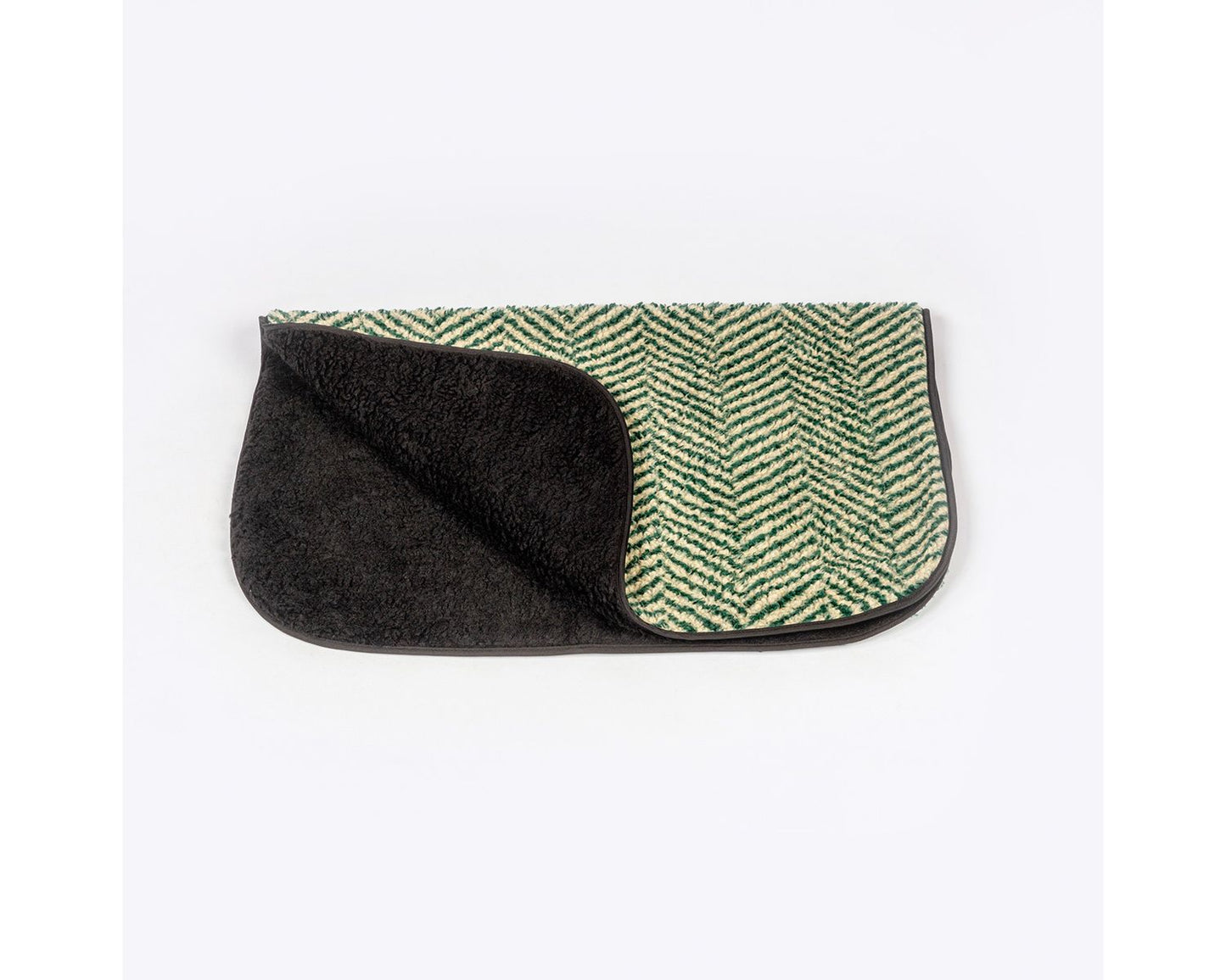  Danish Design Fleece Green Herringbone Blanket