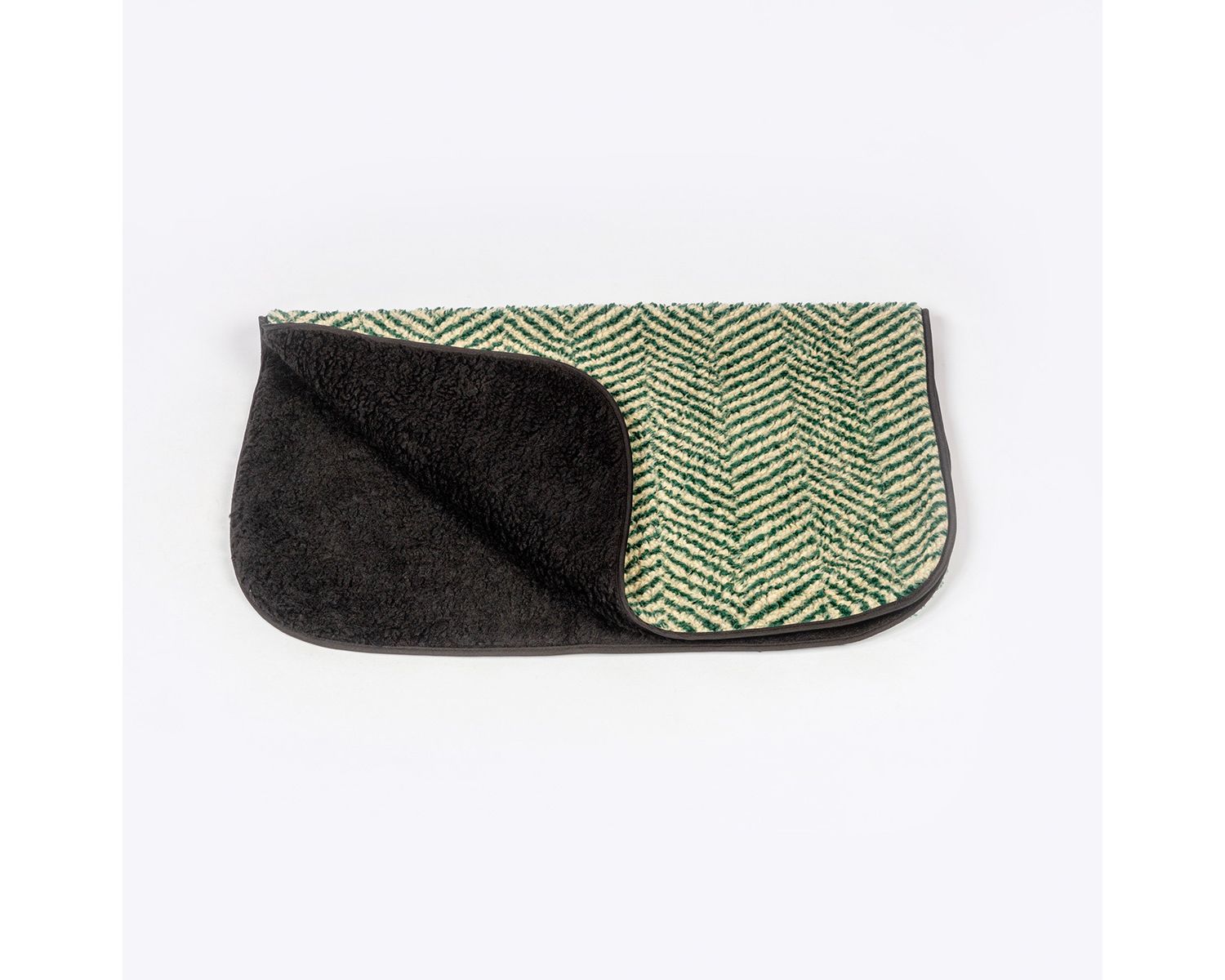  Danish Design Fleece Green Herringbone Blanket