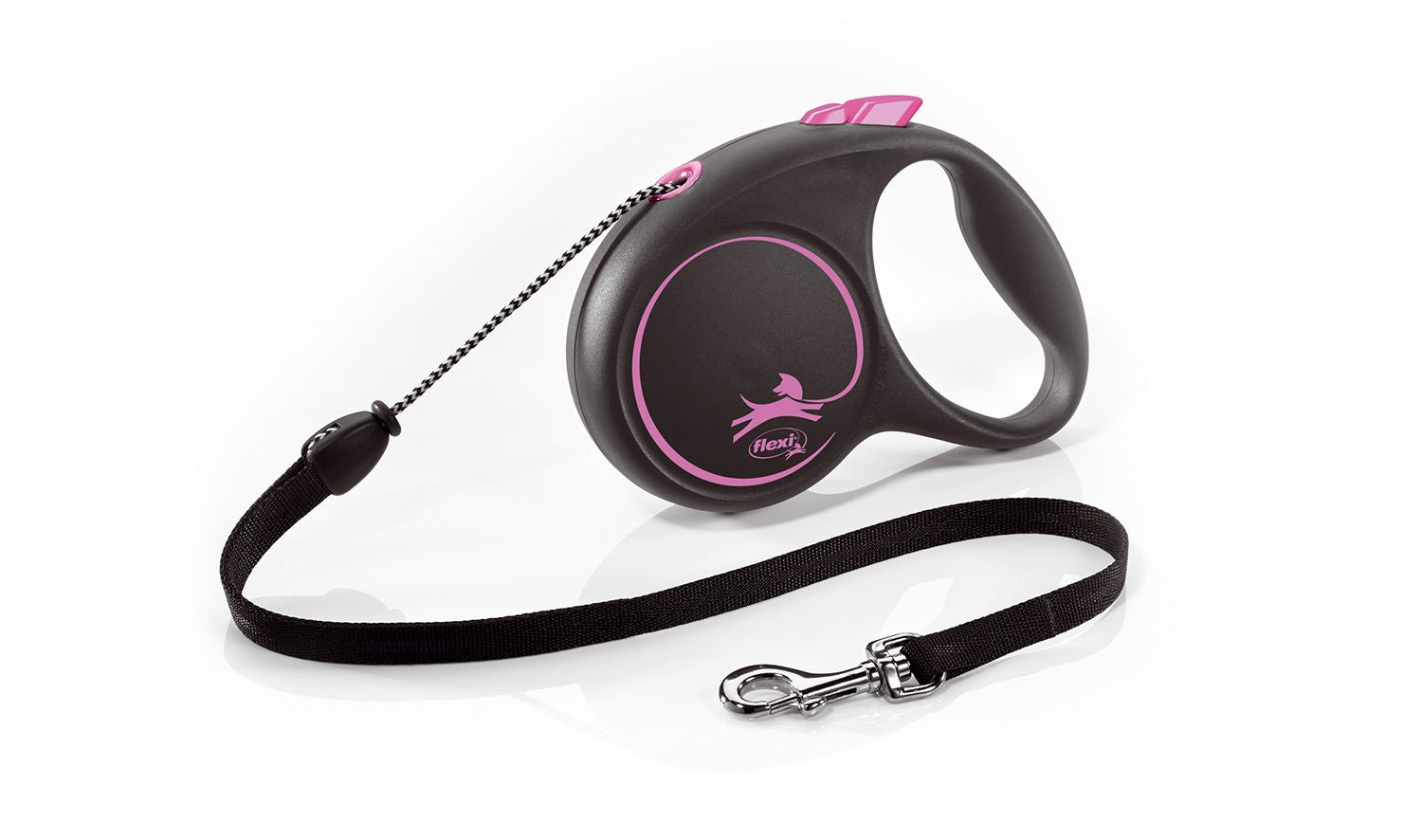  Flexi Black Design Dog Lead Cord 5m Pink