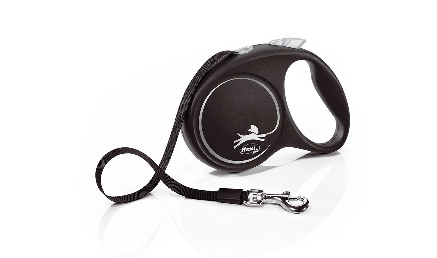  Flexi Black Design Dog Lead Tape 5m