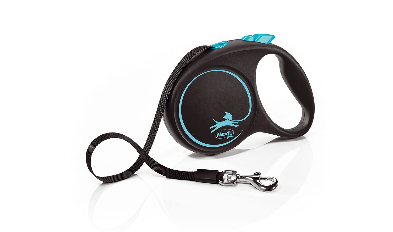  Flexi Black Design Dog Lead Tape 5m Blue