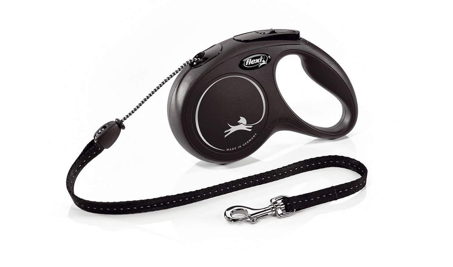  Flexi New Classic Retractable Cord Lead Black
