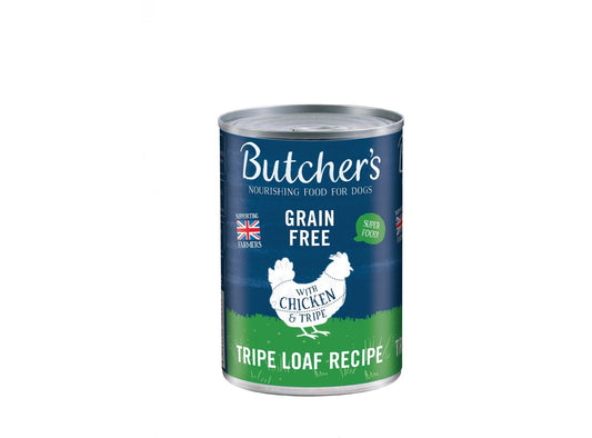  12 X 400g Butcher's Tripe & Chicken Dog Food