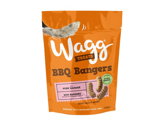  7 X 125g Wagg Barbecue Bangers Dog Treats