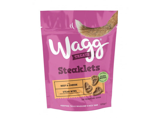  7 X 125g Wagg Steaklets Dog Treats