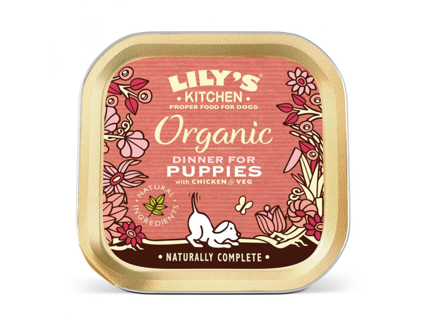  11 X 150g Lily's Kitchen Wet Dog Tray Organic Dinner For Puppies