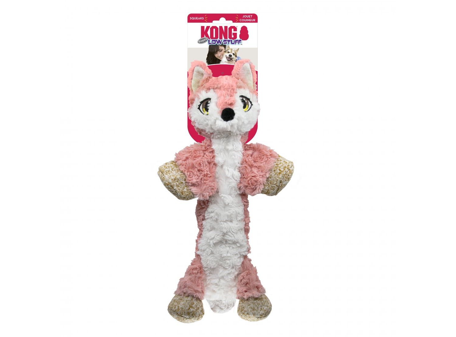  KONG Low Stuff Flopzie Fo X Medium Dog Toy