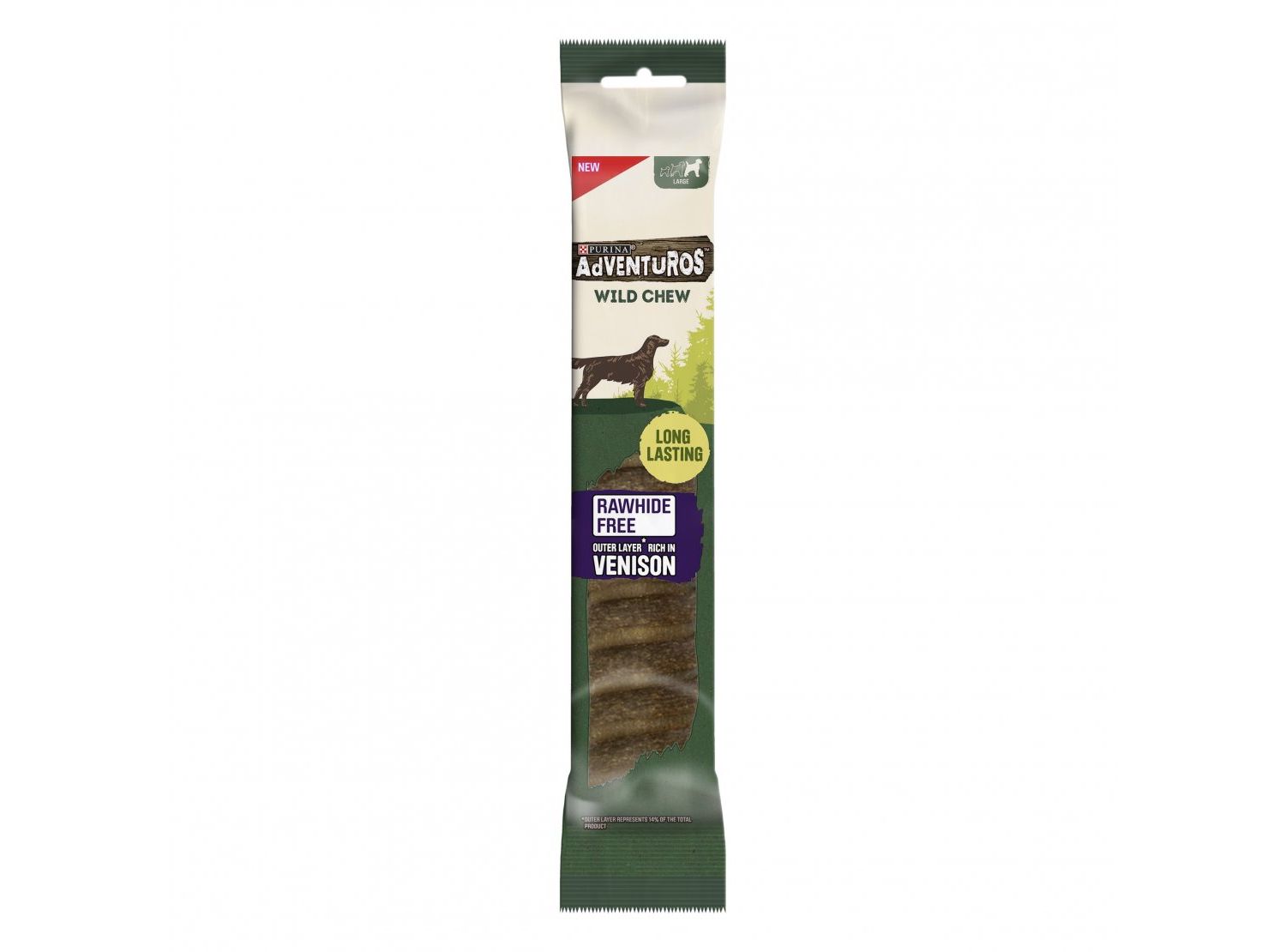  4 X Adventuros Wild Chew Large Dog Treat 200g
