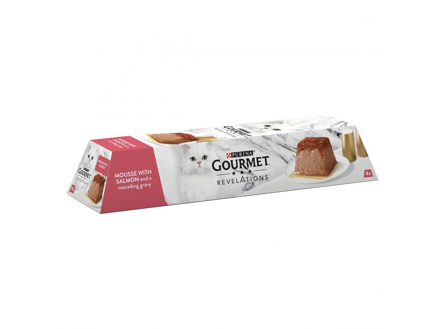  24 X Gourmet Revelations Mousse Salmon Wet Cat Food 57g