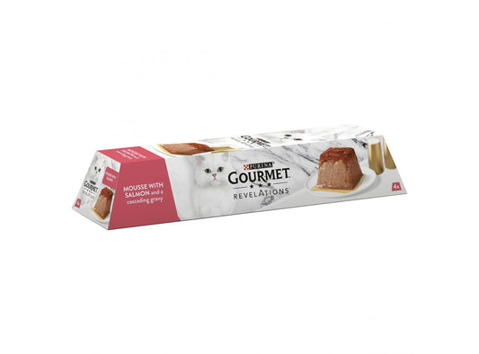  24 X Gourmet Revelations Mousse Salmon Wet Cat Food 57g