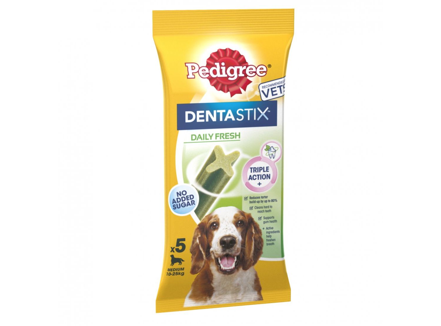  14 X Pedigree Dentastix Fresh Daily Dental Chews Medium Dog Sticks 5