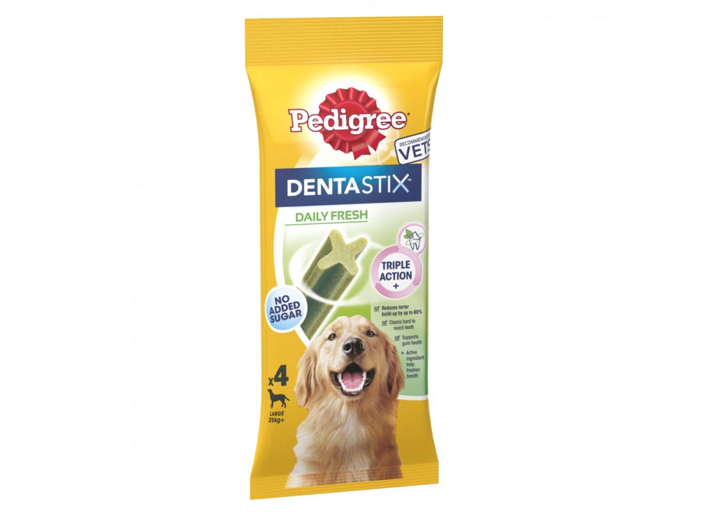  1x Pedigree Dentastix Fresh Daily Dental Chews Large Dog Sticks 4